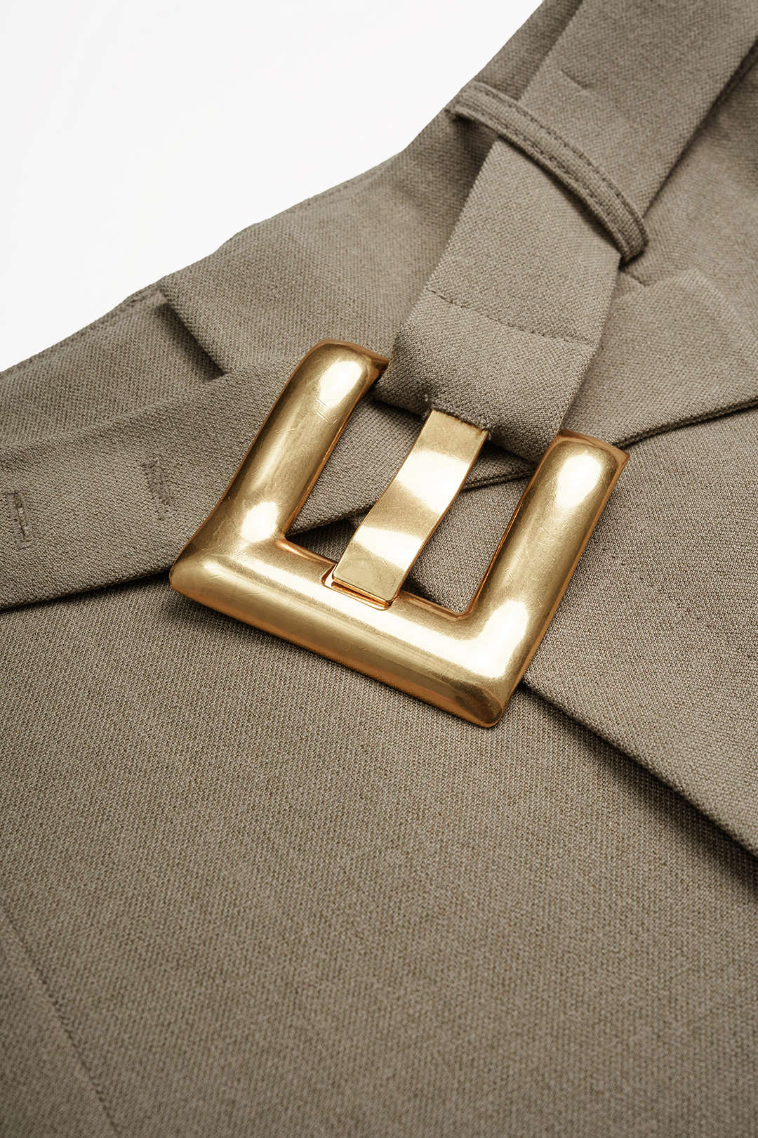 Nina - Broek met riem en wijde pijpen