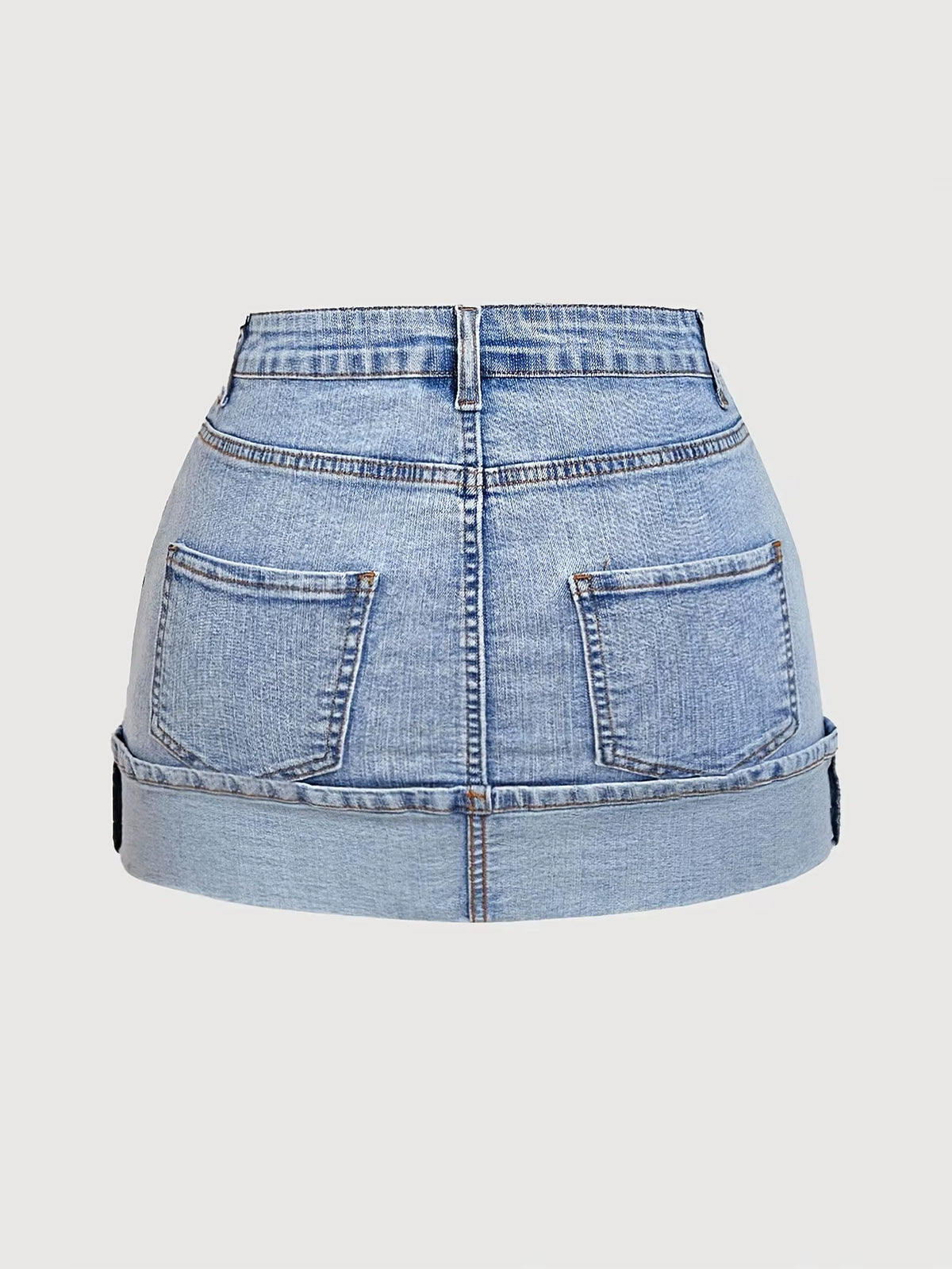 Denim rok met zakken