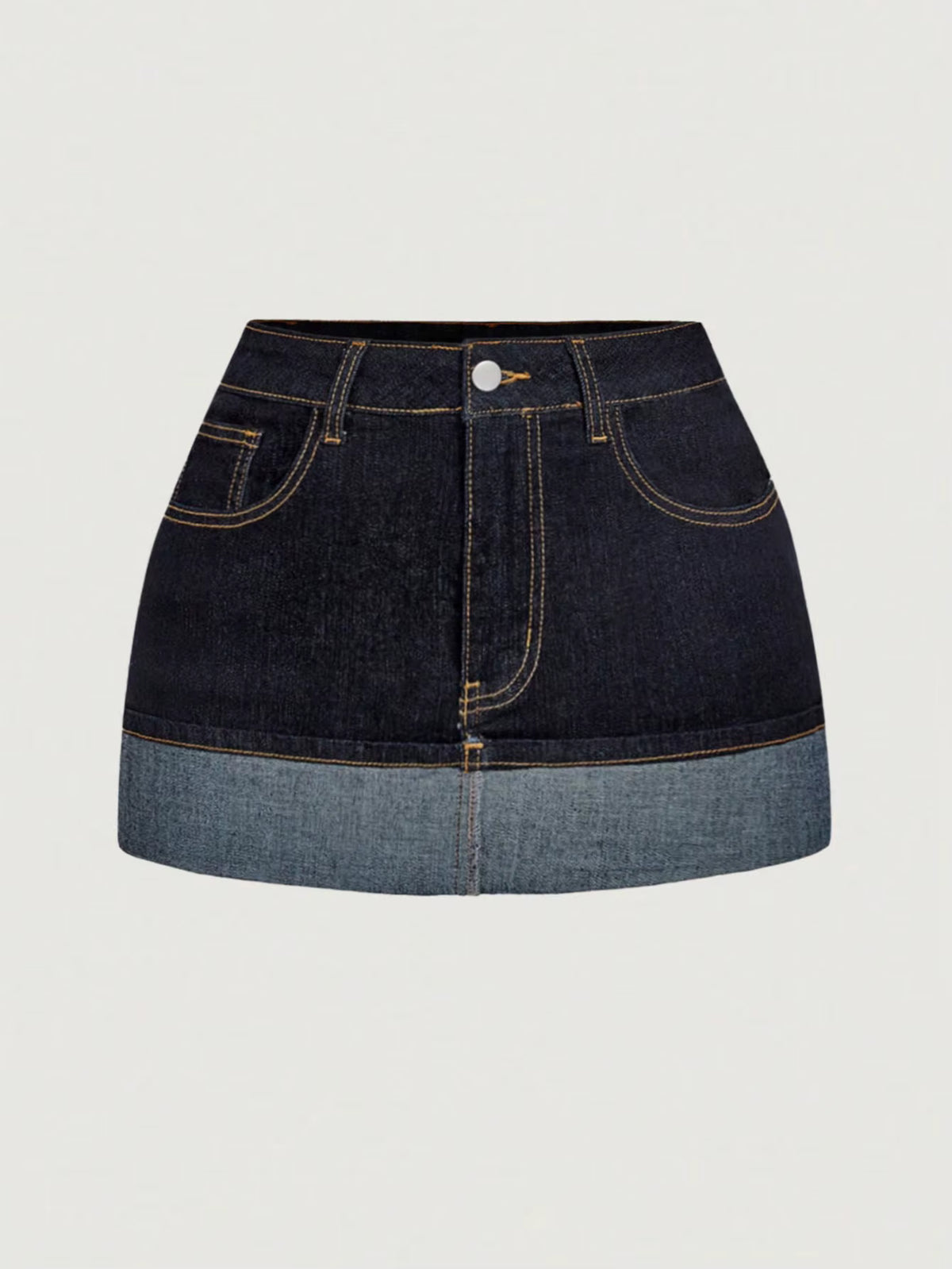 Denim rok met zakken