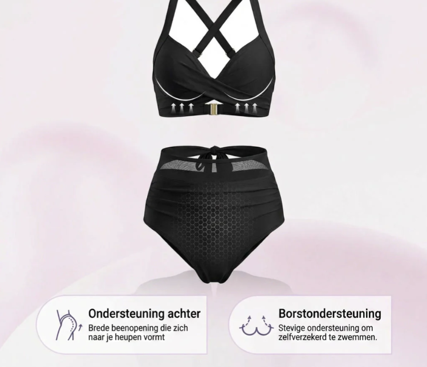Bella™ | 2-in-1 high-waisted bikini with tummy-shaping effect