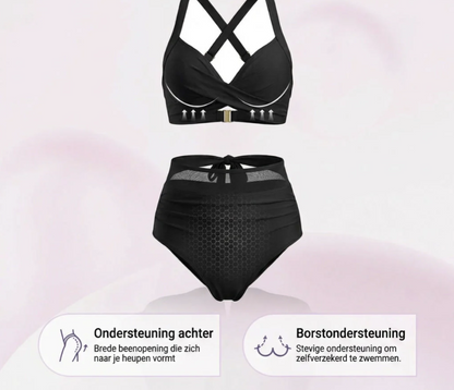 Bella™ | 2-in-1 high-waisted bikini with tummy-shaping effect