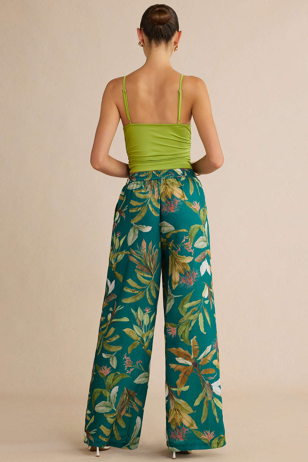 Bloemenprint set met top en broek