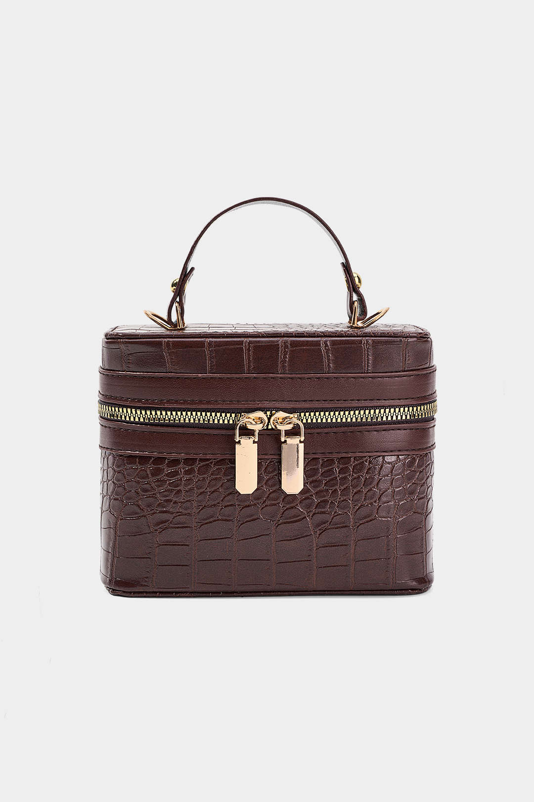 Leren-look tas met rits