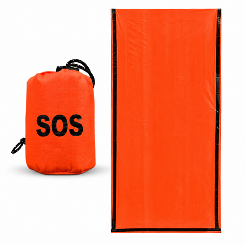 SOS Emergency Sleeping Bag - Retains up to 90% of your body heat in emergency situations