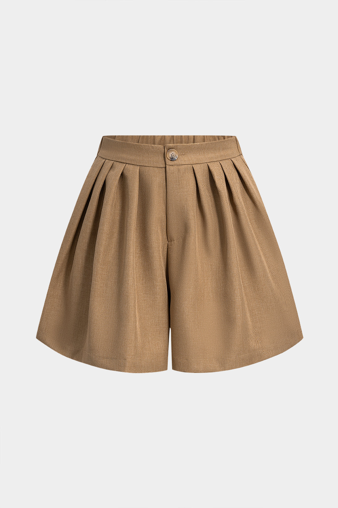 Geplooide short met wijde pijpen