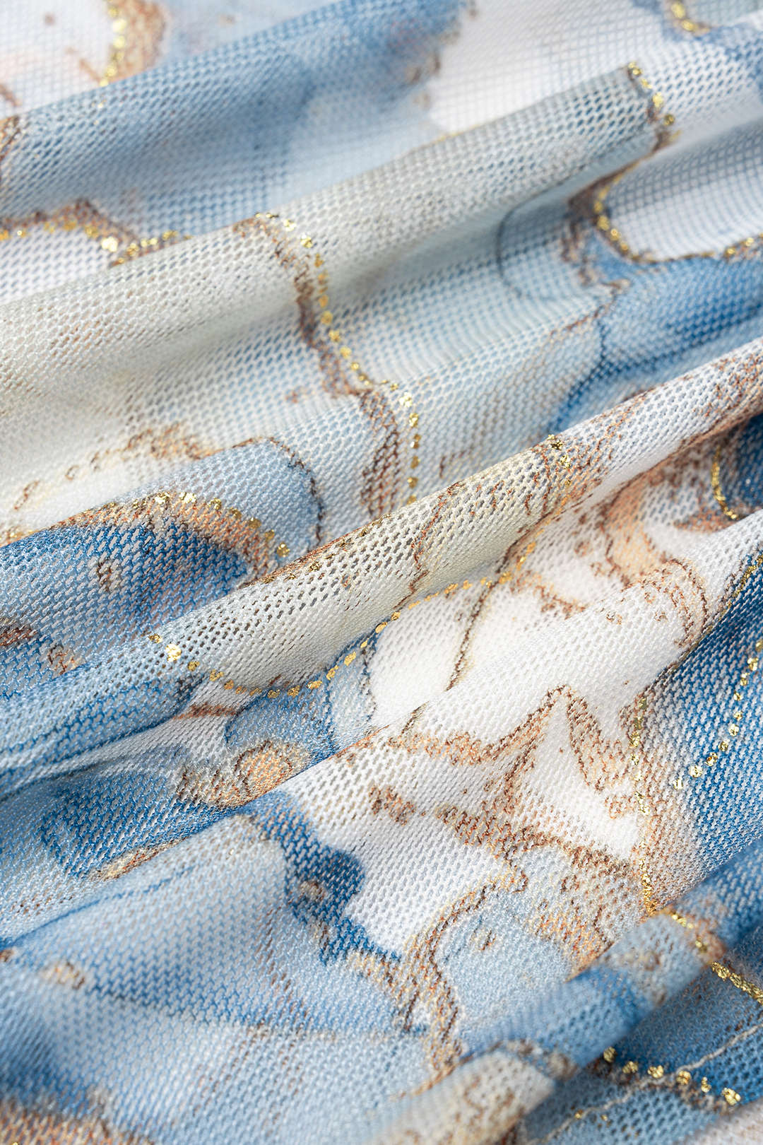 Bloemenprint asymmetrische rok met ruches