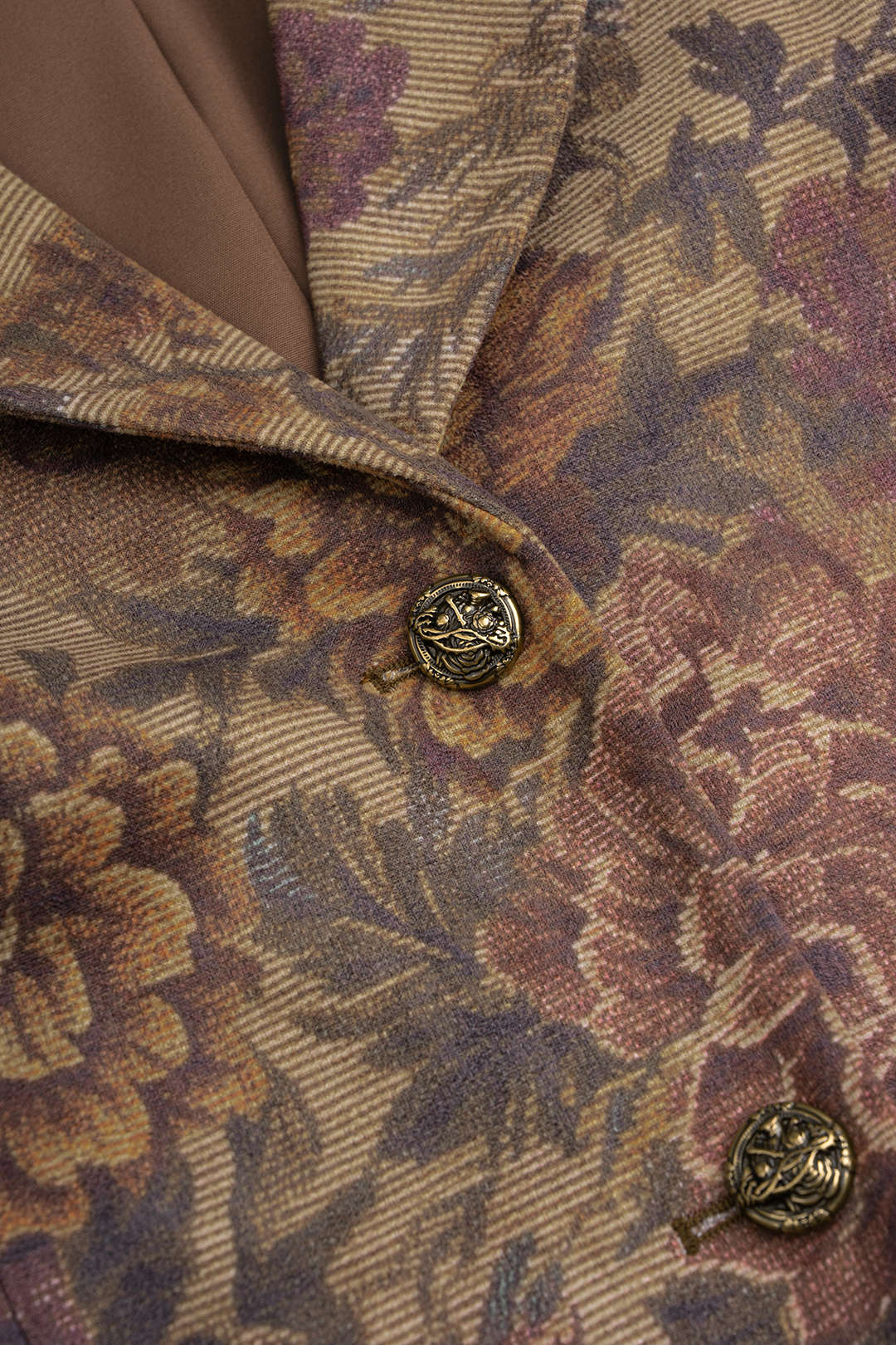 Bloemenprint blazer met reverskraag
