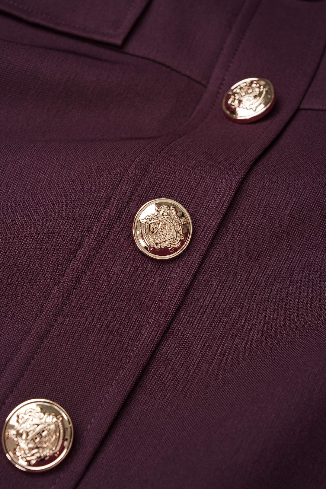 Metallic midirok met knoopjes en hoge taille