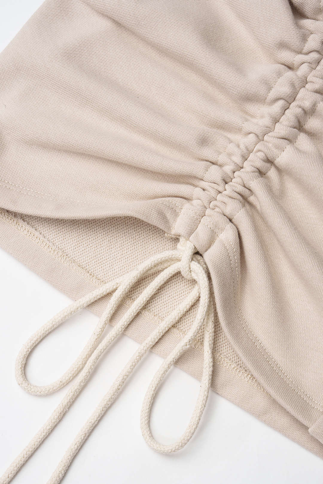 Lena - Sweater met ronde hals, trekkoord en lange mouwen