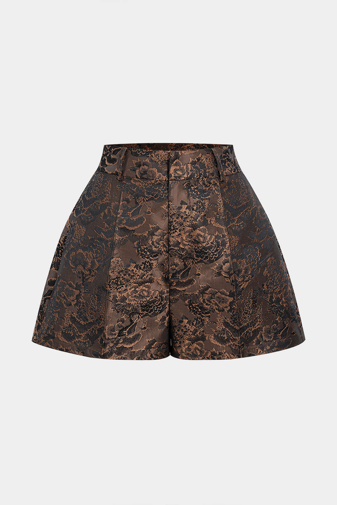 Aurora - Jacquard short met wijde pijpen
