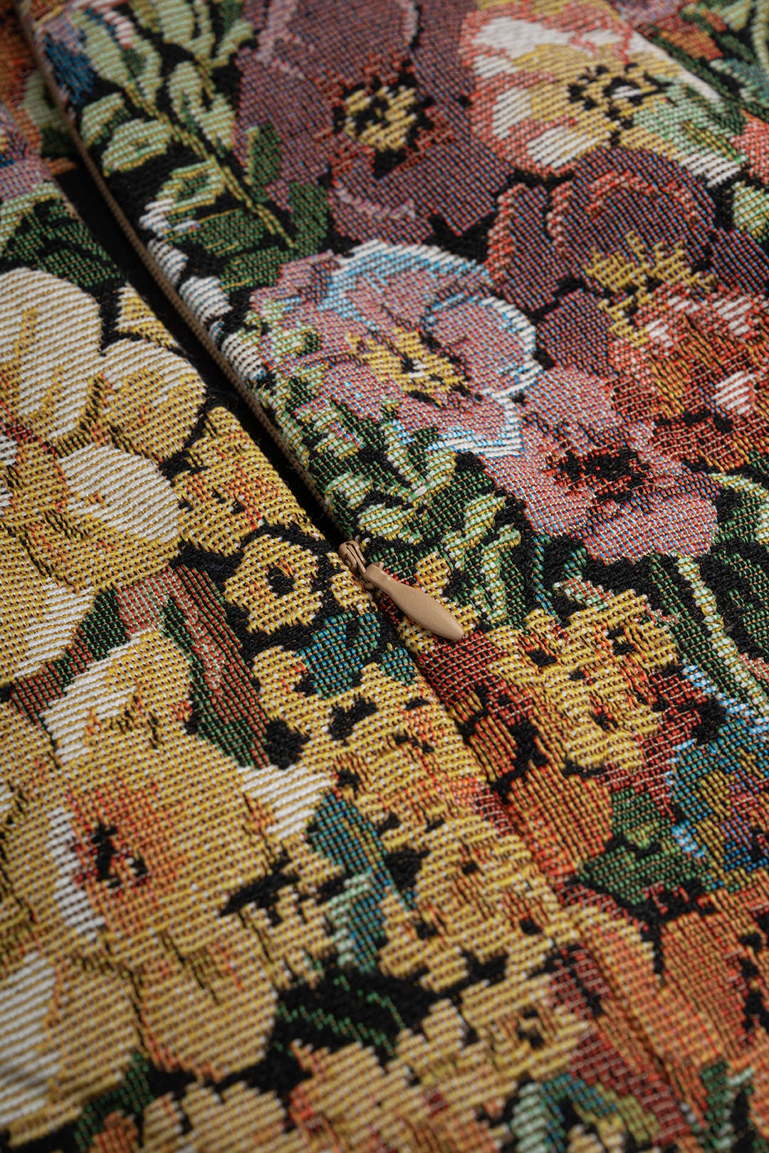 Jacquard minirok met hoge taille