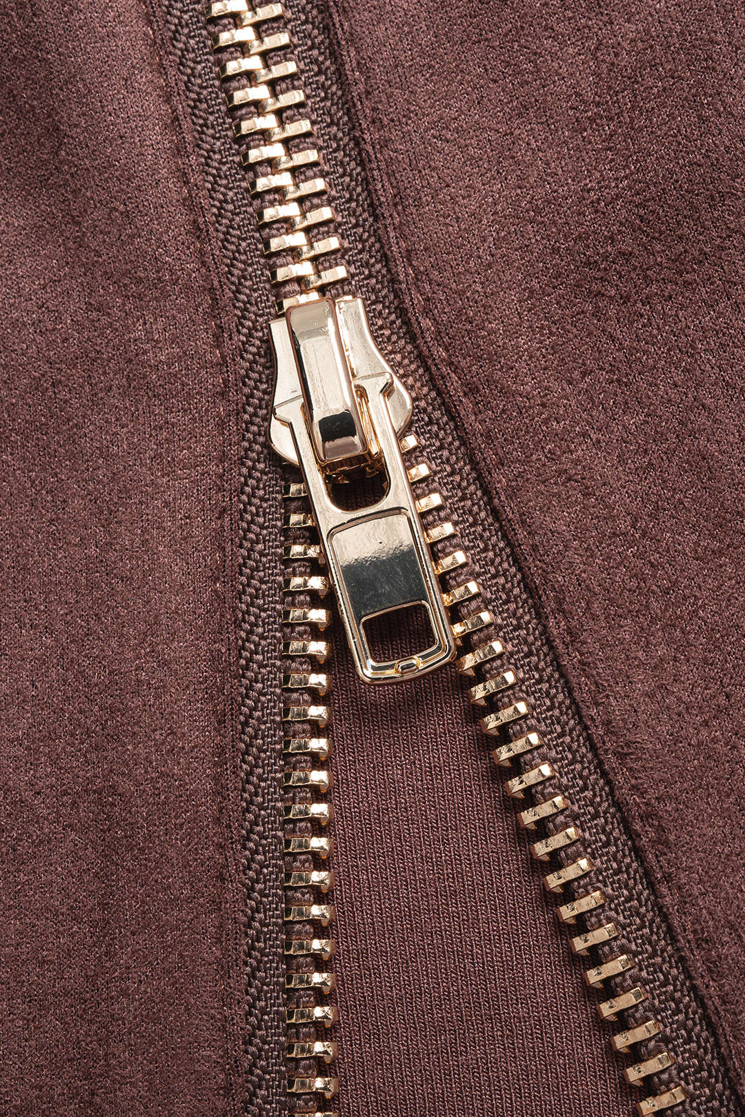 Patchwork midijurk met ronde hals, rits en lange mouwen