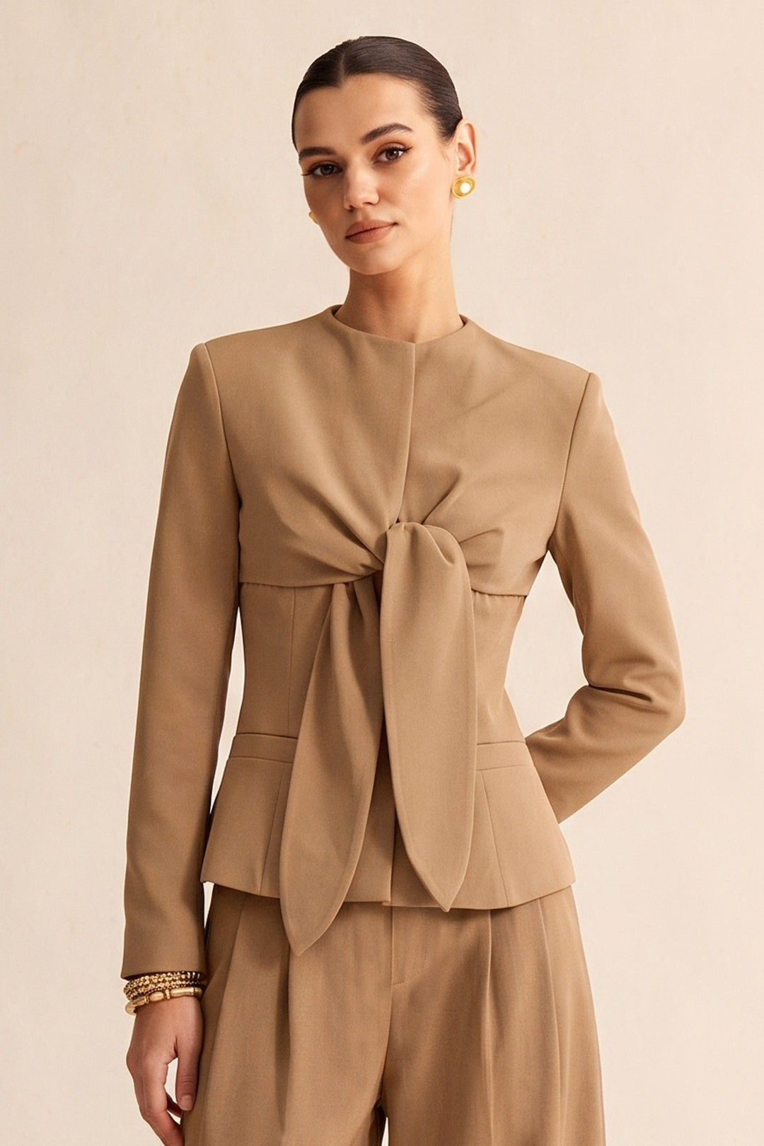 Blazer met knoopdetail