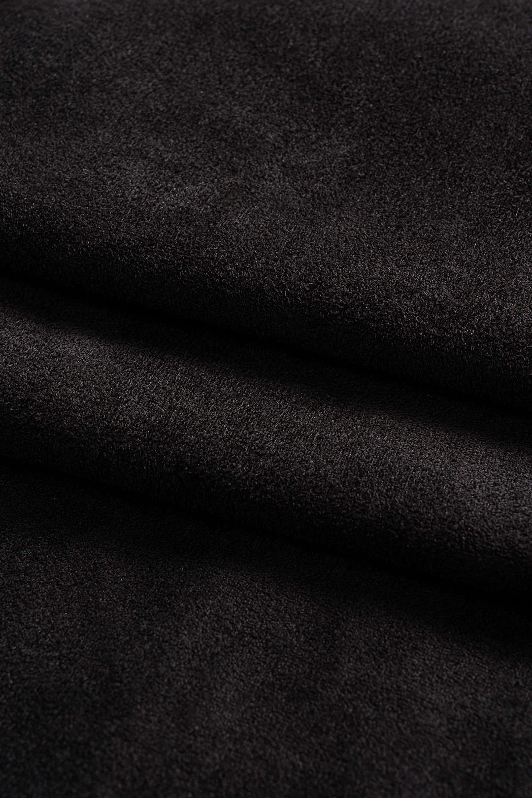 Suède mouwloze midijurk met gedraaid detail en knoopdetail
