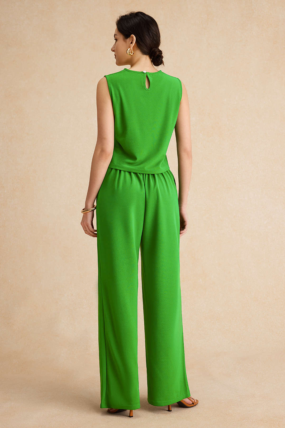 Frida - Effen set met top en broek