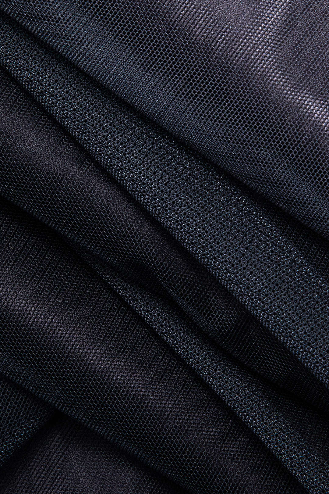 Mesh mouwloze midijurk