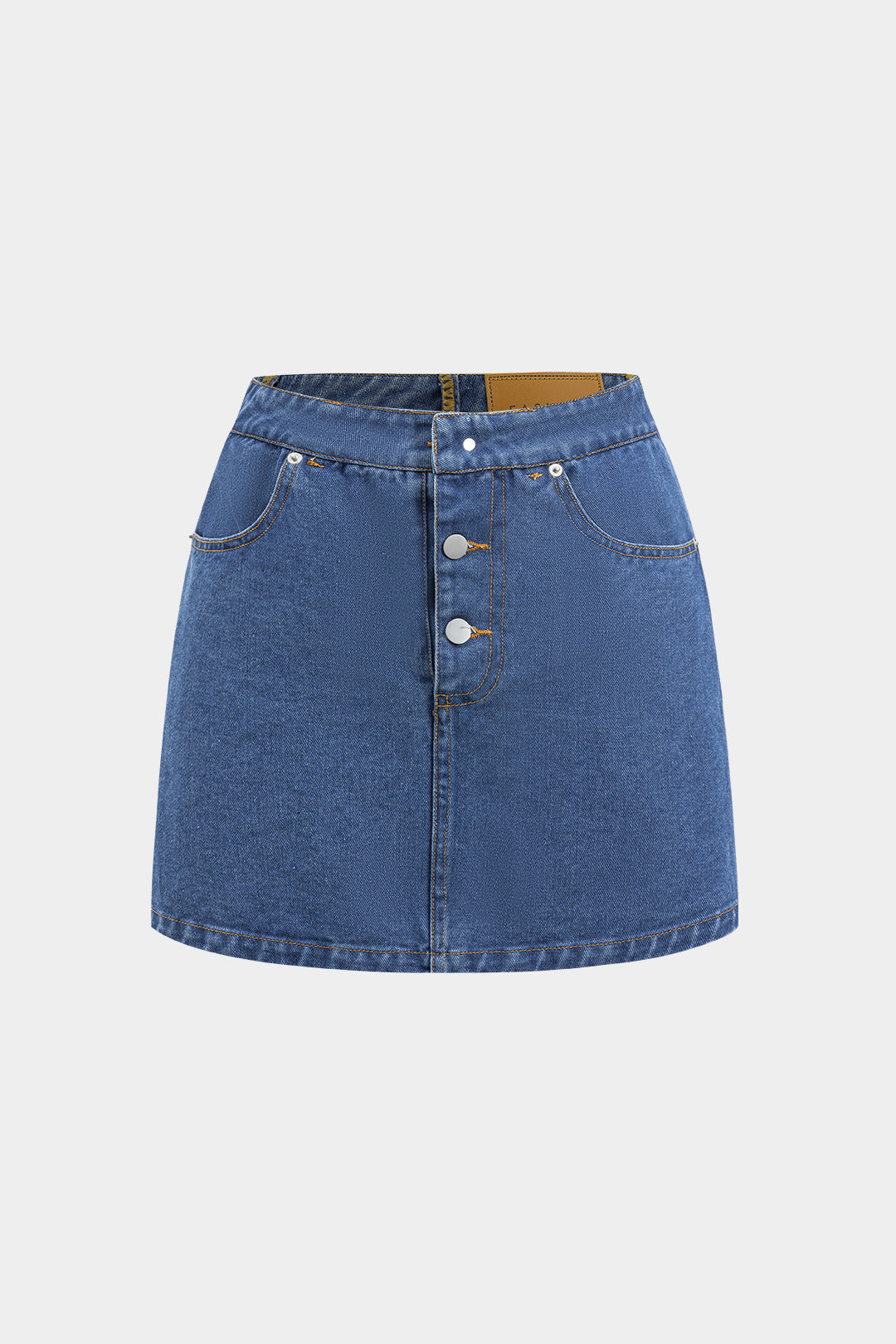 Anouk - Denim minirok met zakken