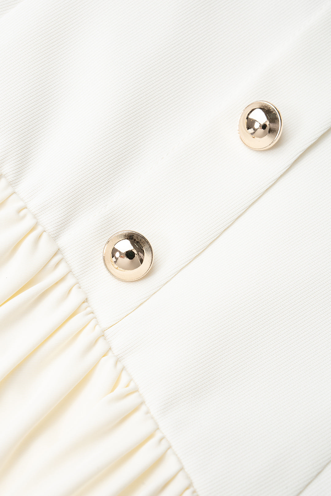 Gwen - Asymmetrische mouwloze midijurk met ruches