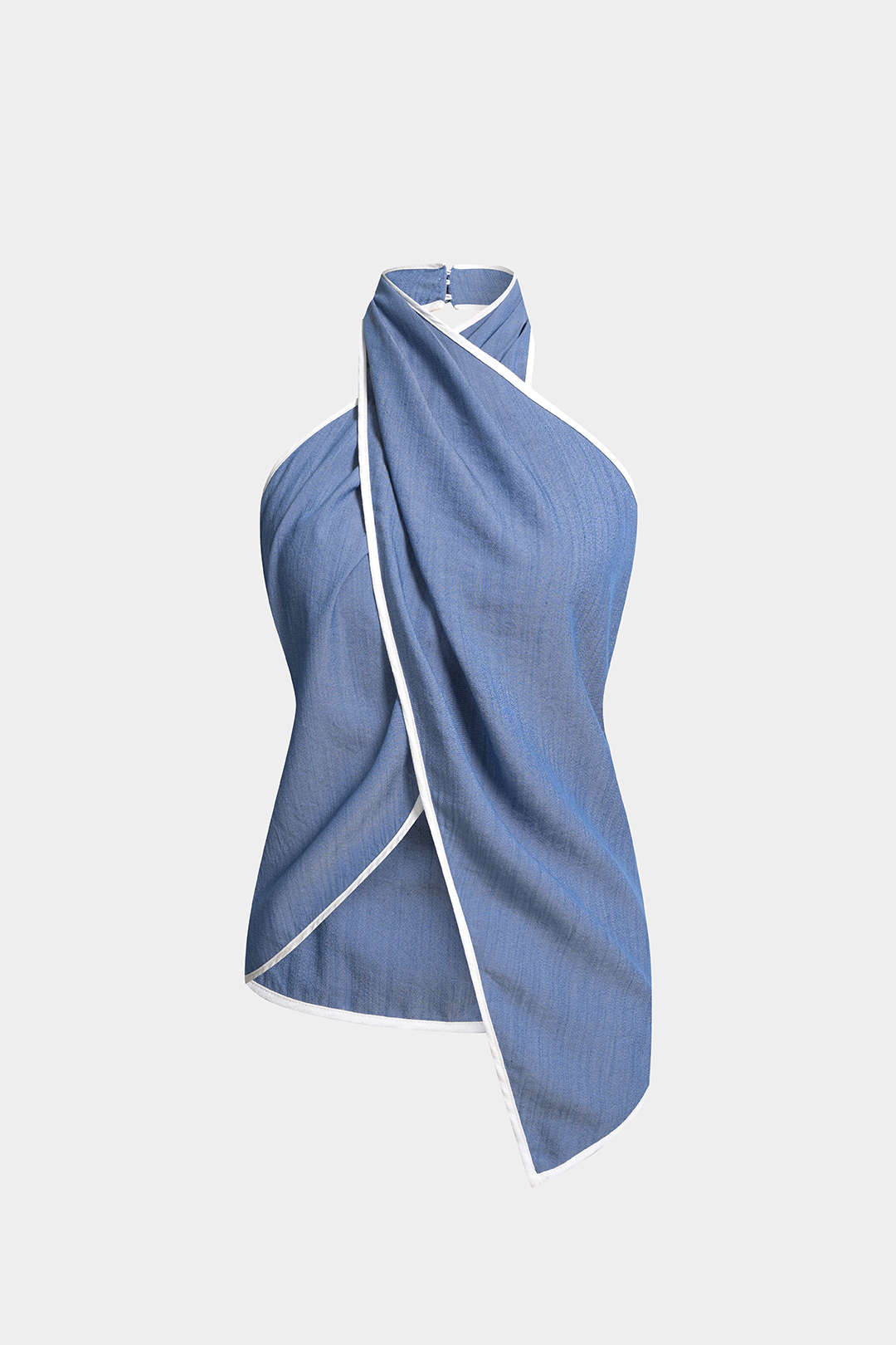 Asymmetrische top met halternek