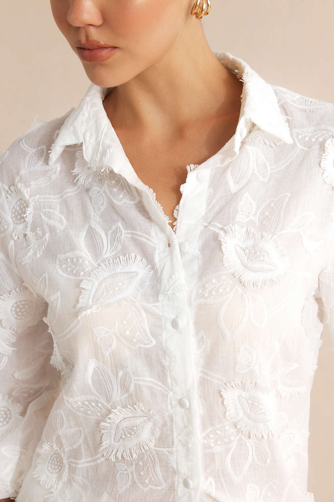 Effen set met blouse en short