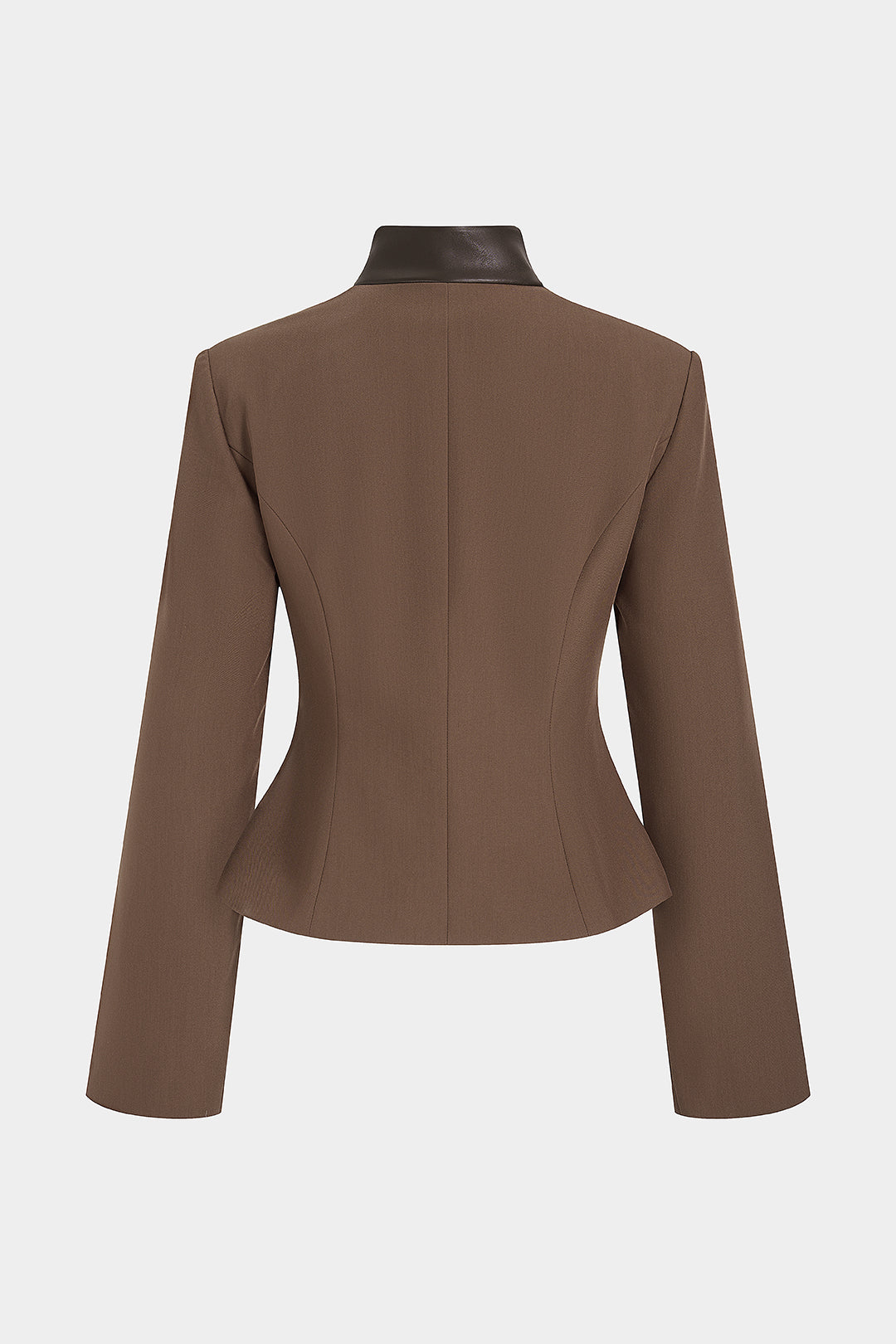 Dila - Leren-look patchwork jasje