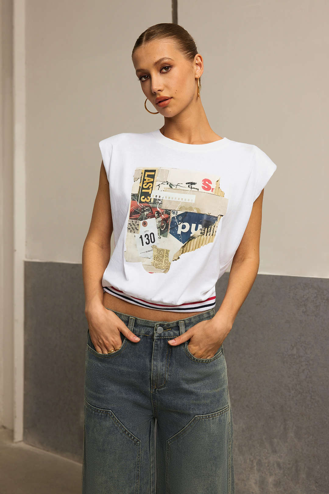 Romy - Mouwloos T-shirt