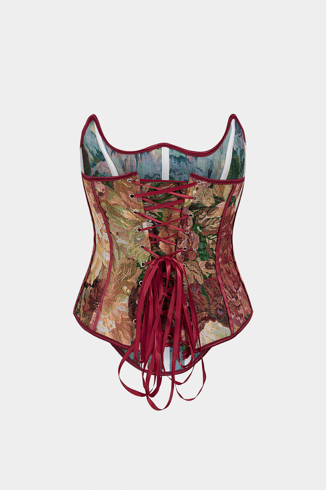 Tara - Bloemenprint strapless top