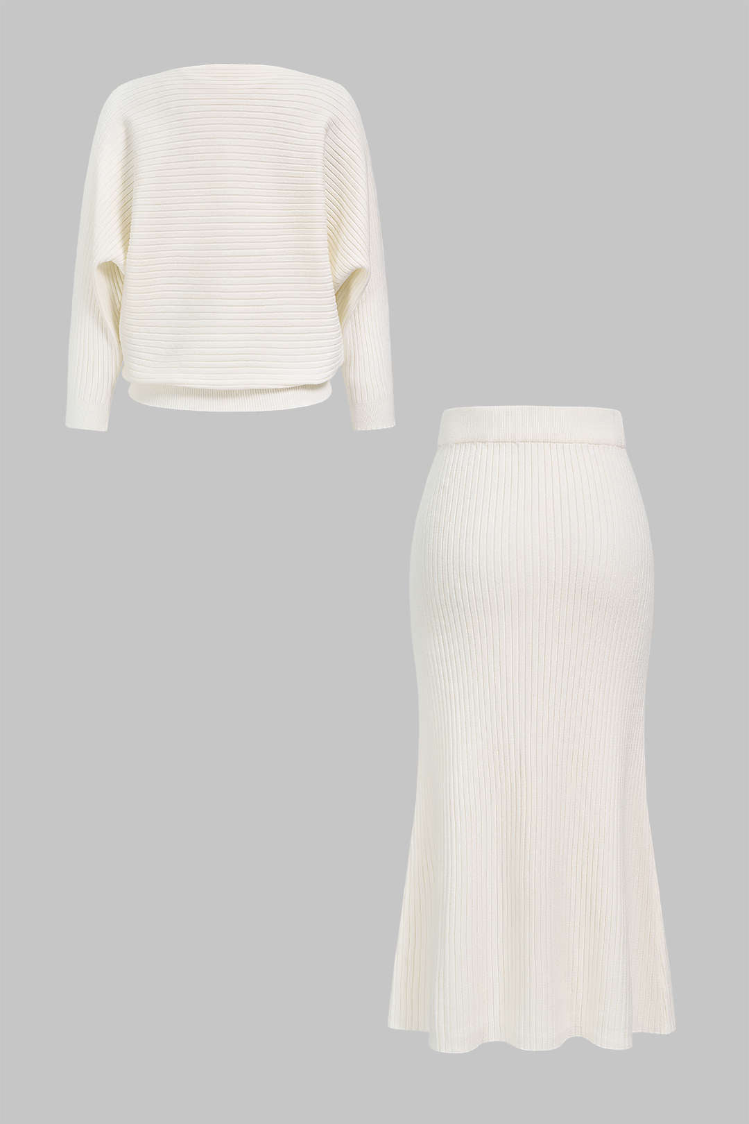Linde - Gebreide set met top en rok