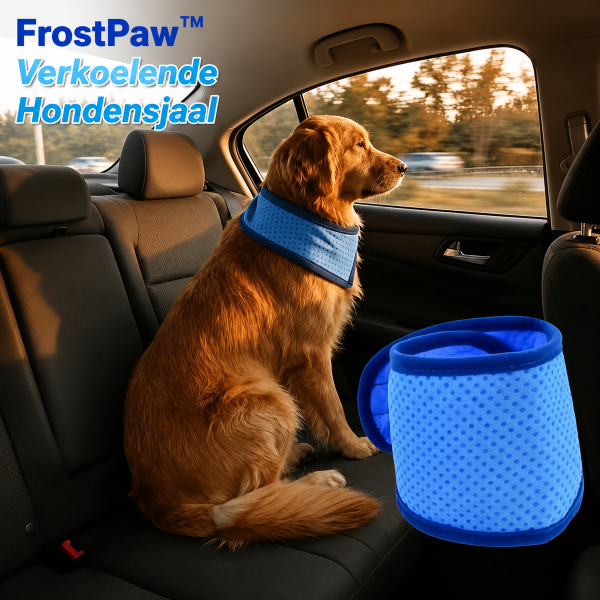 FrostPaw™ Cooling Collar & Cooling Scarf for Dogs and Cats