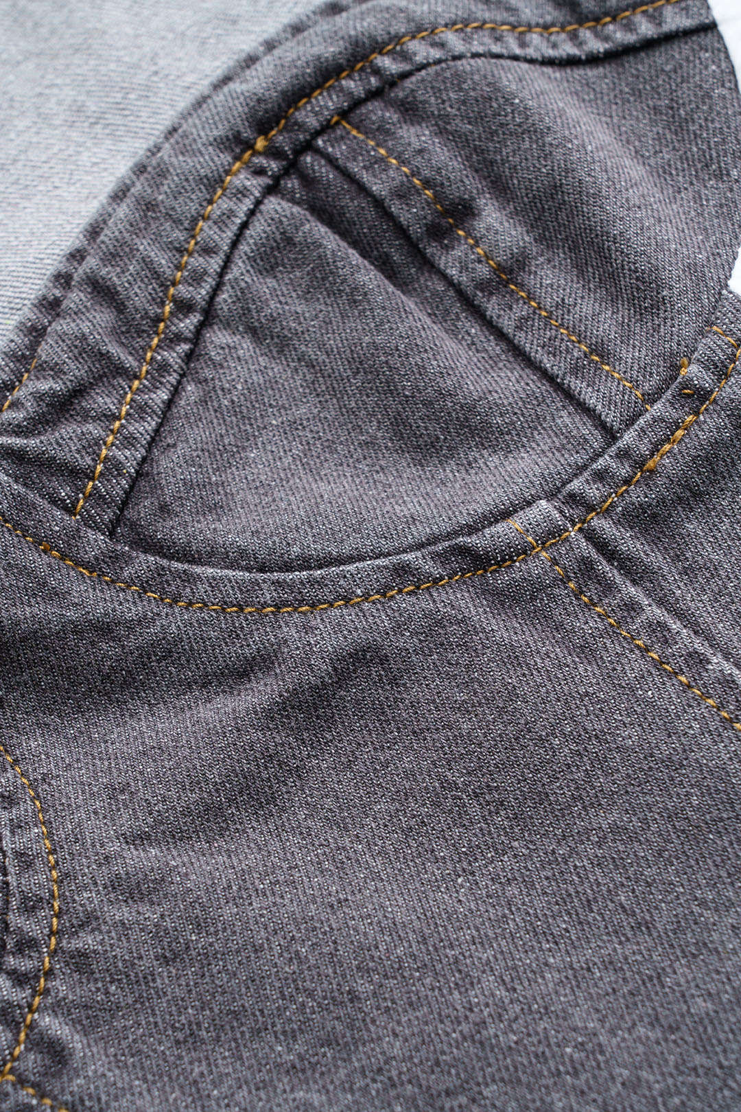 Denim patchwork top