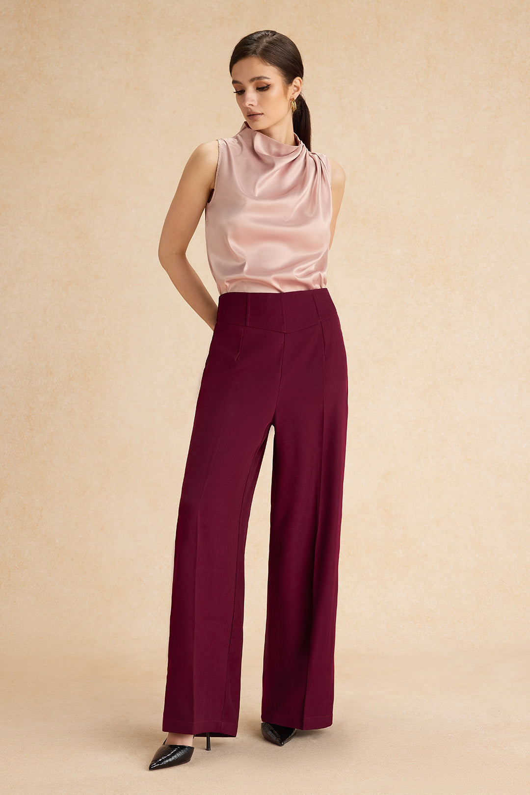 Hanna - Pantalon met wijde pijpen