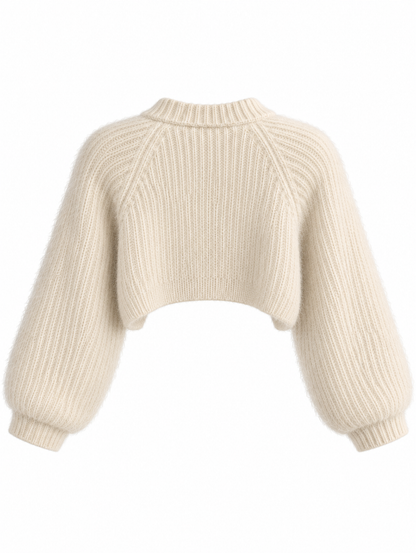 Soft Open-Front Cardigan with Long Sleeves