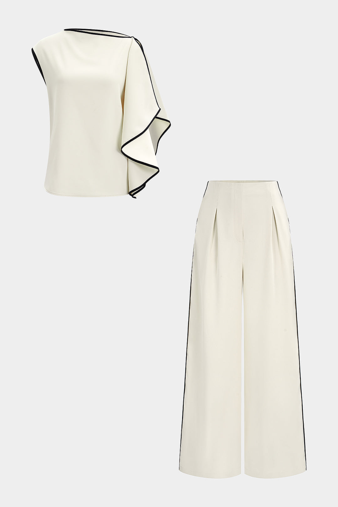 Jolie - Asymmetrische set met tanktop en broek