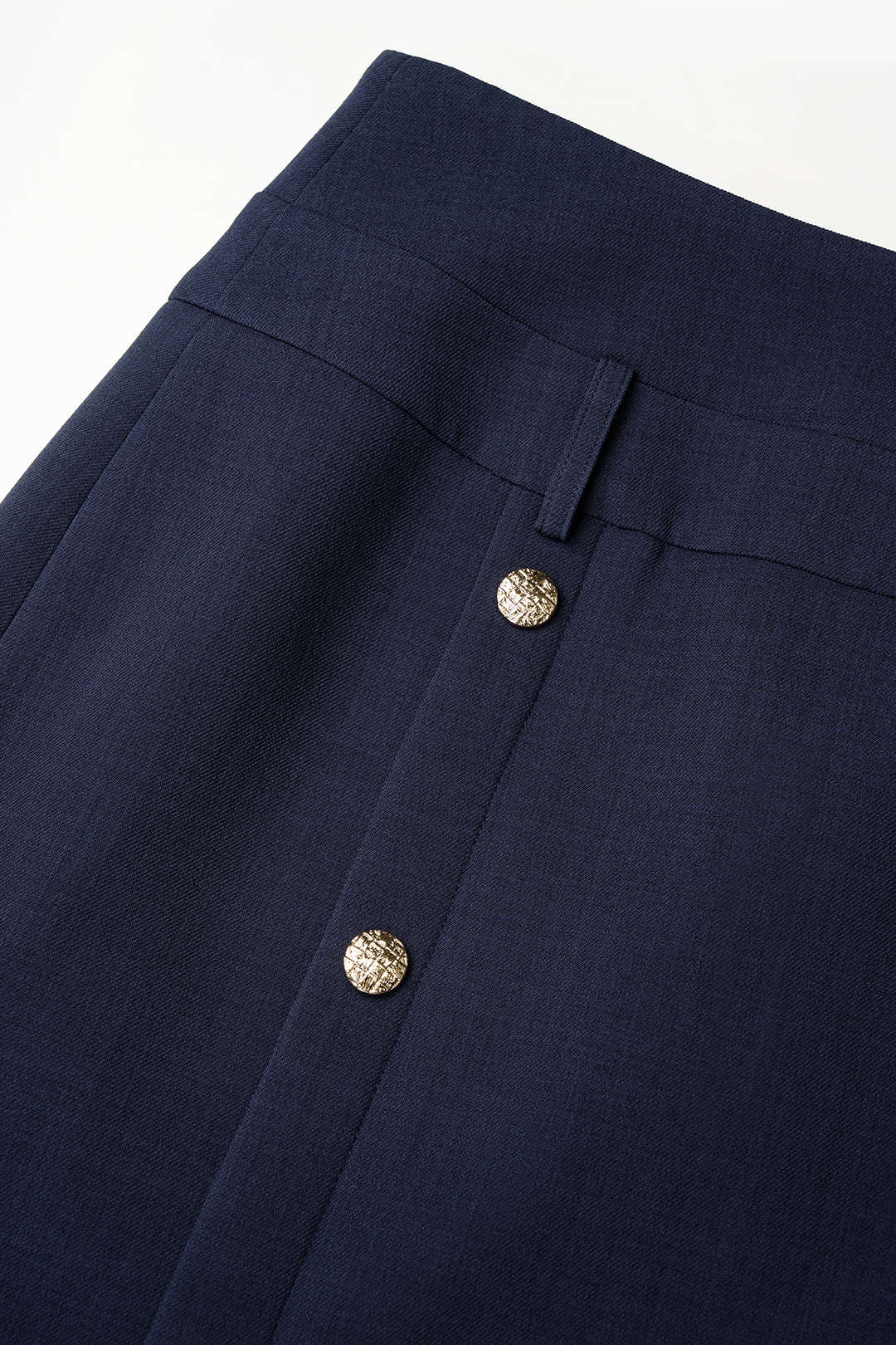 Metallic midirok met split