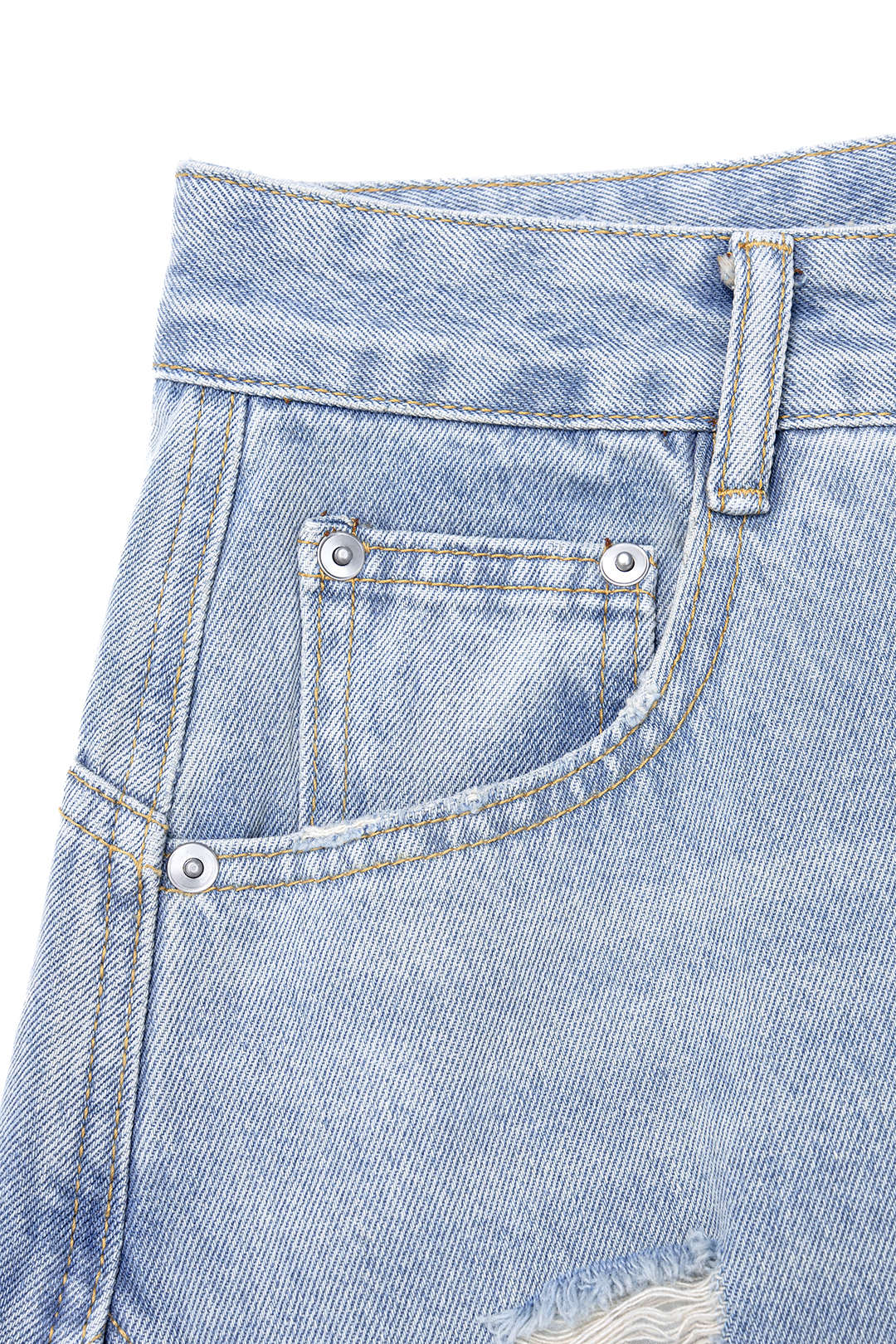 Zoë - Ripped jeans met wijde pijpen