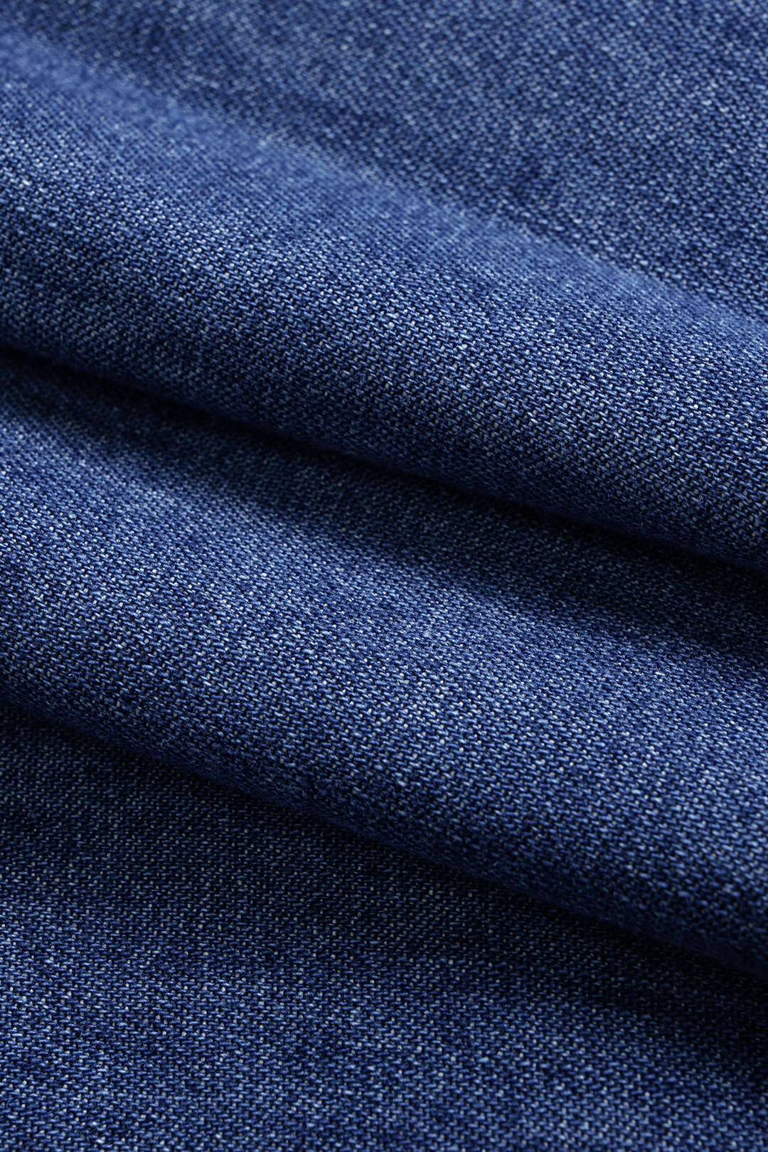 Denim blouse met knoopjes en lange mouwen