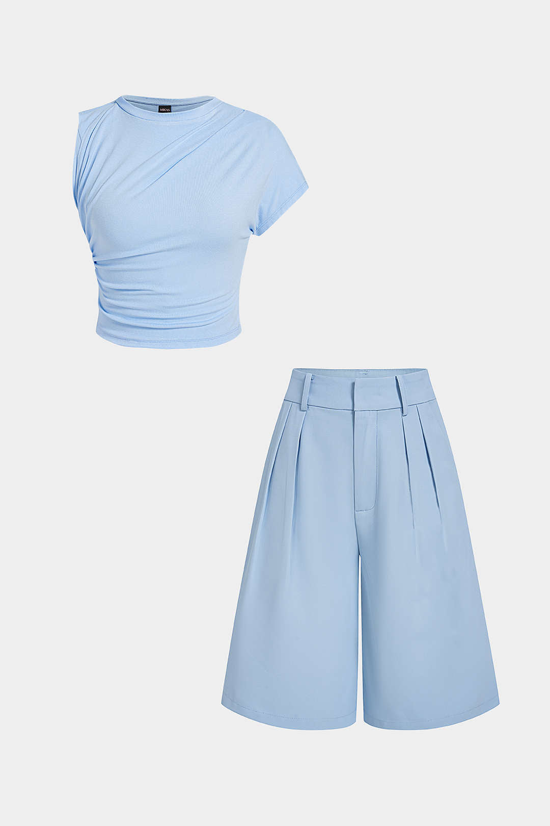Asymmetrische set met top en short