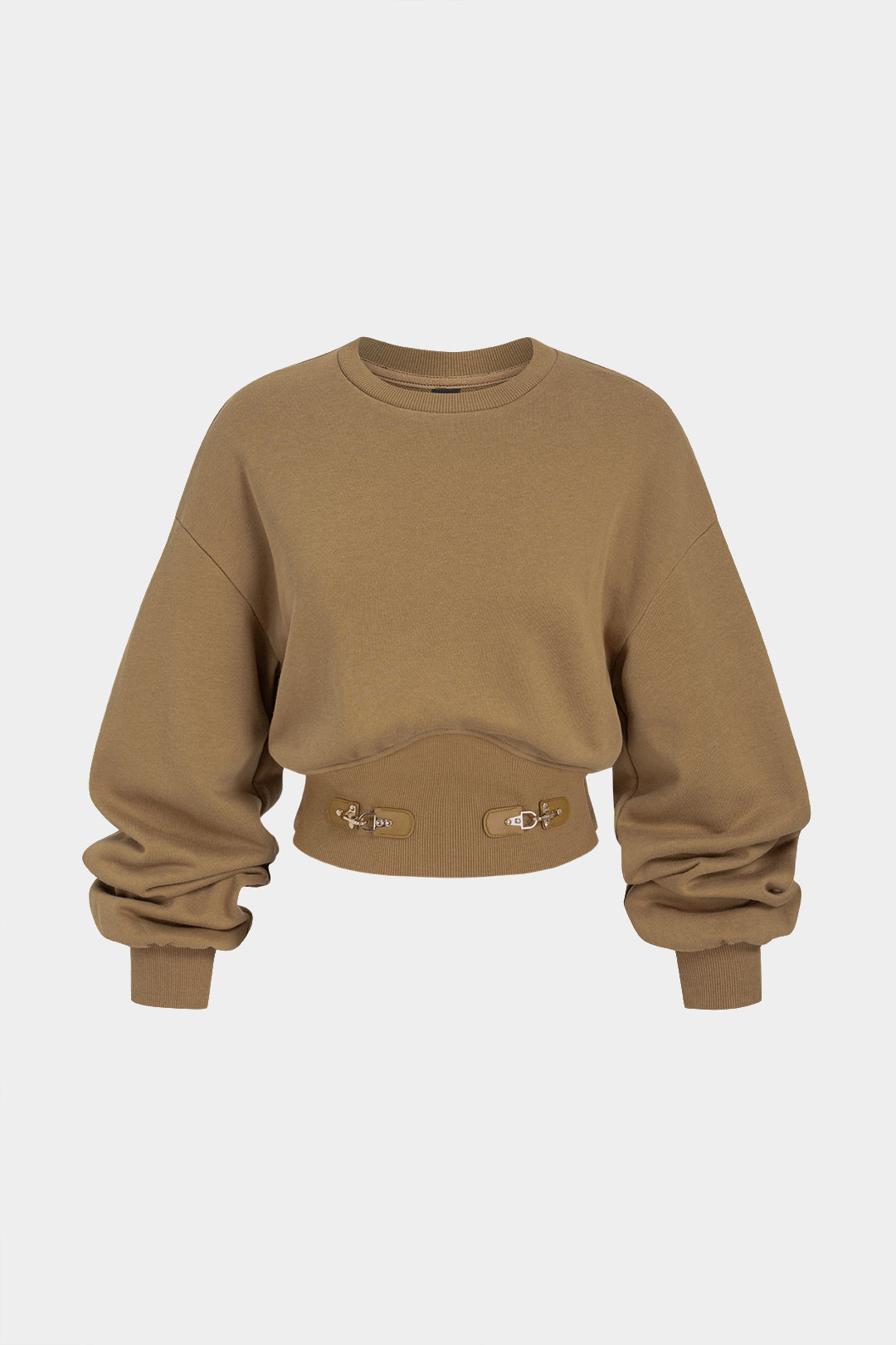Nova - Patchwork sweater met ronde hals en lange mouwen