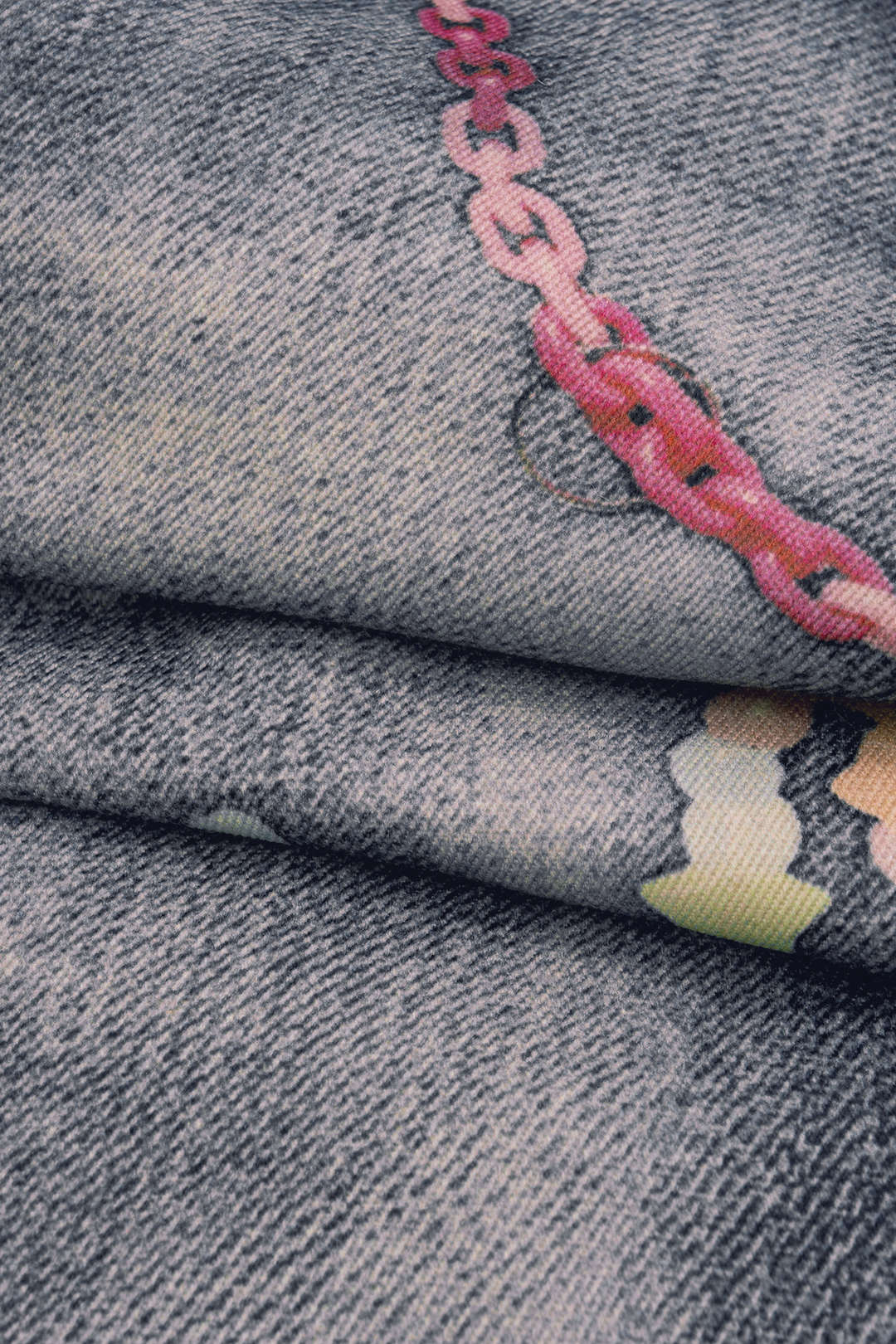 Short met kettingdetail en wijde pijpen