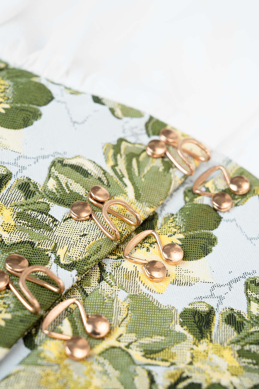 Bloemenprint jacquard tanktop met V-hals