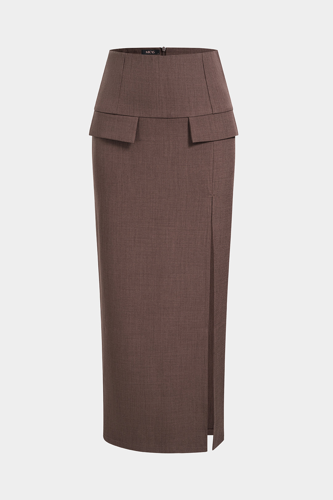 Saar - Rok met hoge taille en split