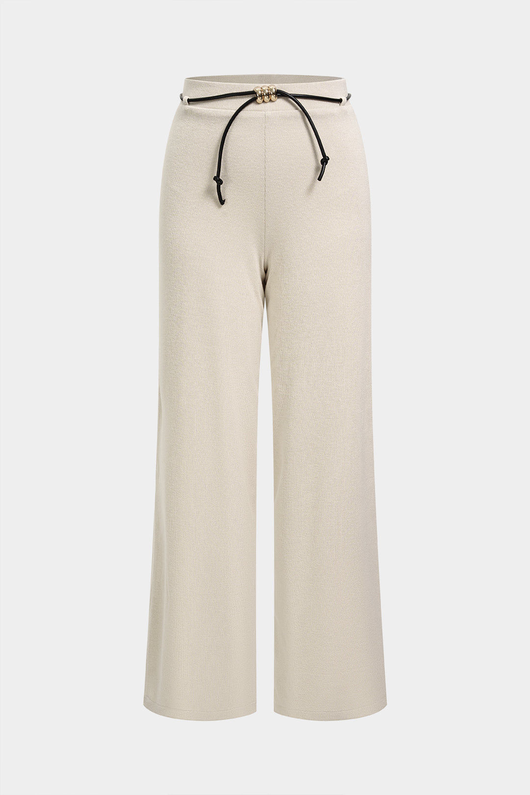Zara - Broek met riem en rechte pijp