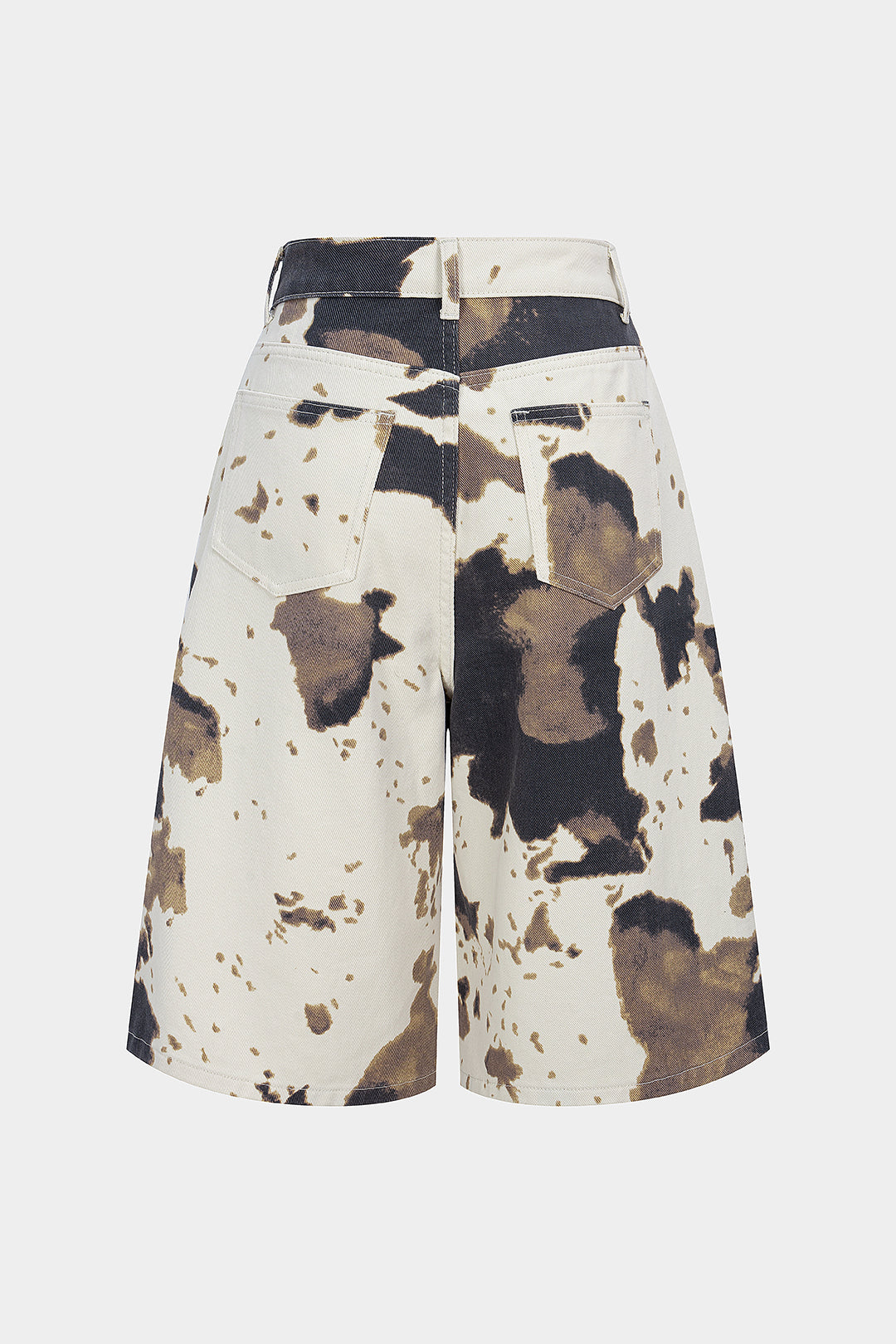 Denim short met hoge taille