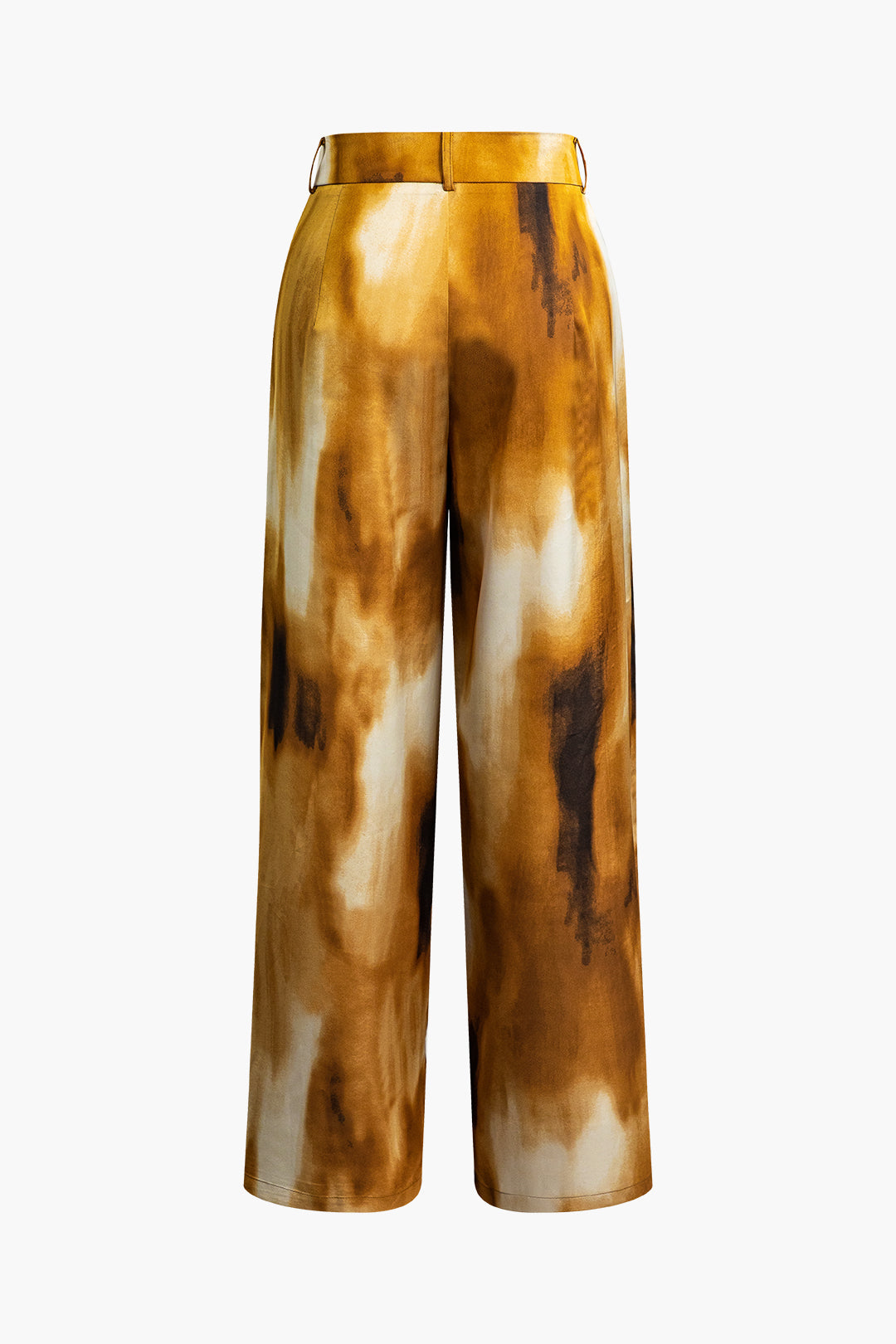 Tie-dye broek met wijde pijpen