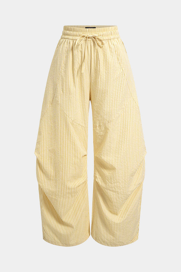 Gestreepte broek met trekkoord