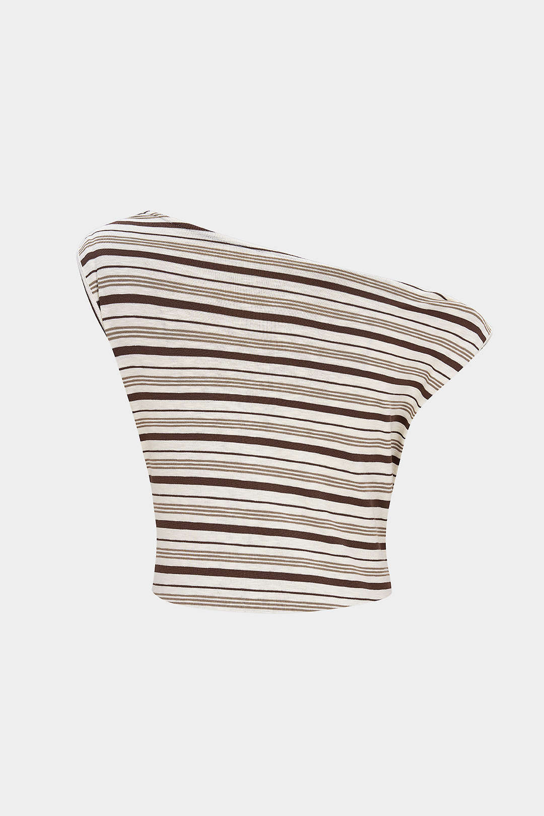 Gestreepte tanktop met gedraaid detail en knoopdetail