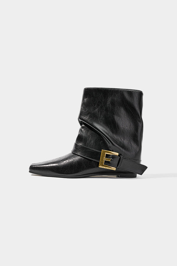 Elin - Metallic enkellaarzen
