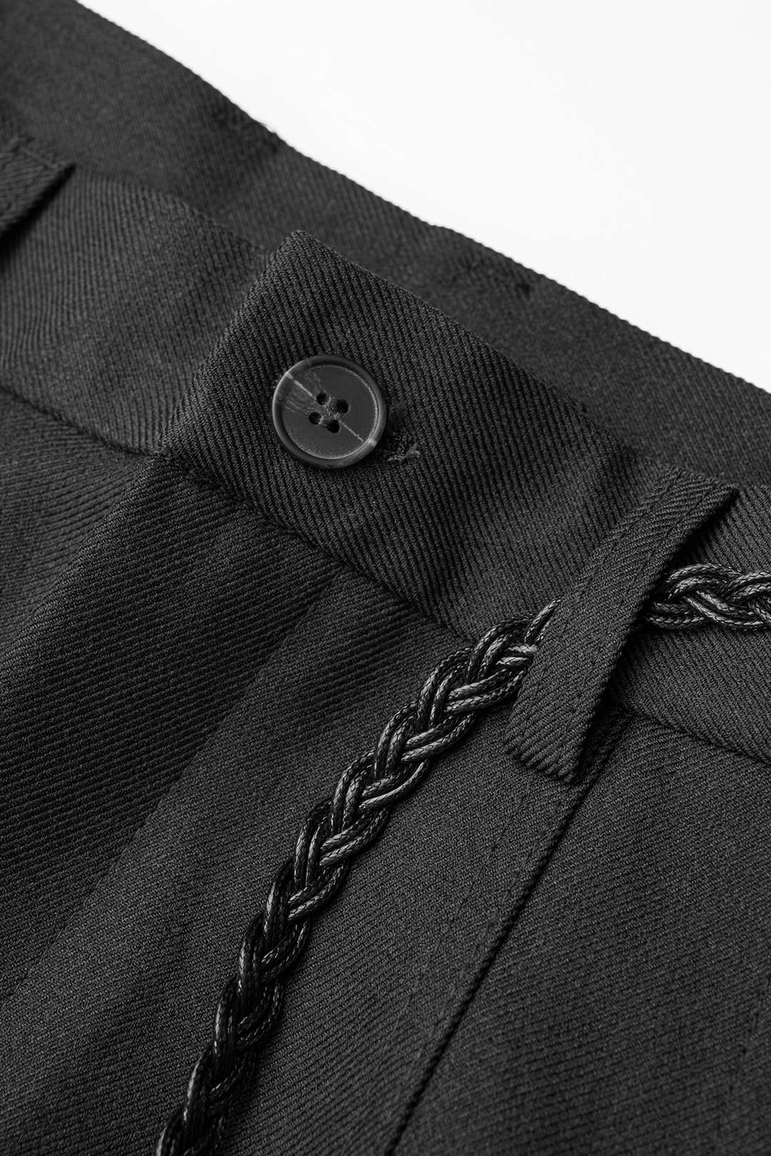 Effen broek met riem