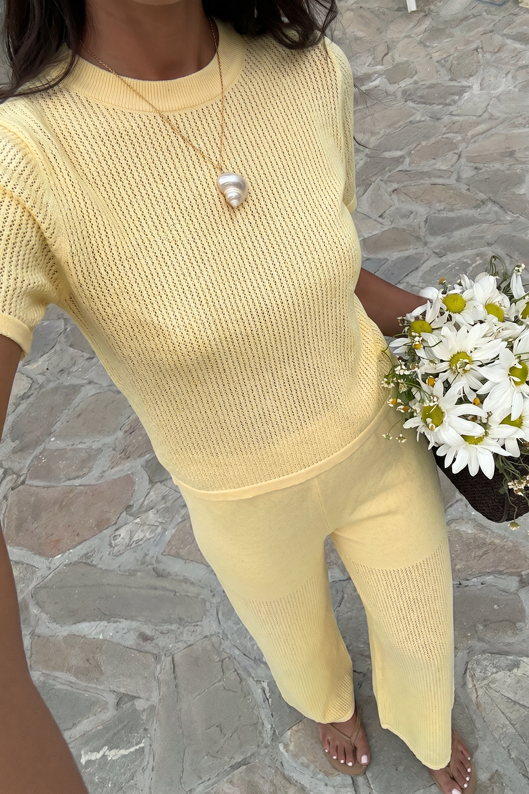 Juul - Gebreide set met top en broek