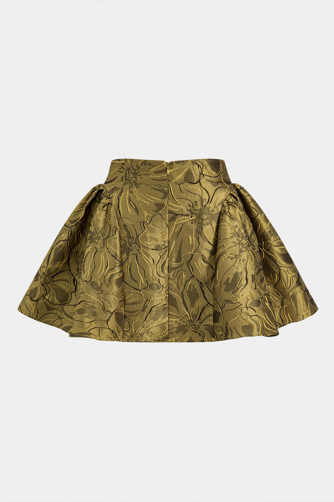 Jacquard metallic rok met rits